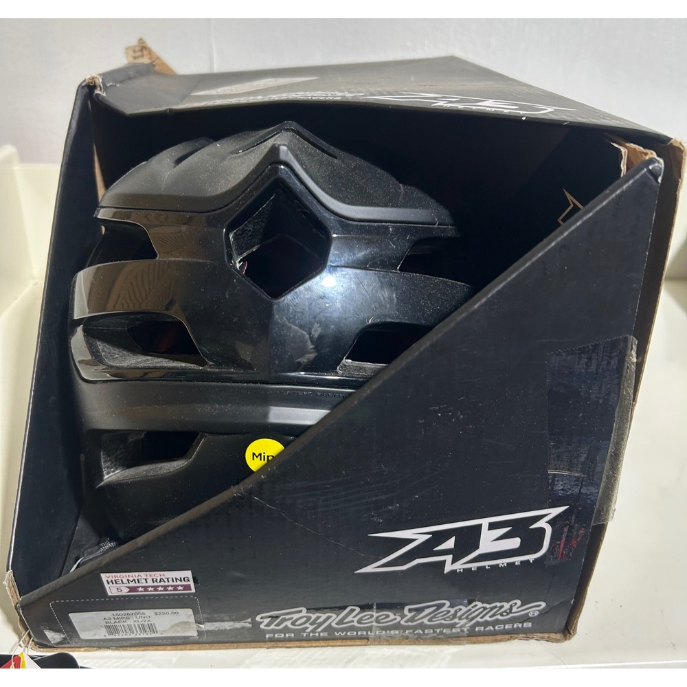Troy Lee Designs A3 MIPS Mountain Bike Helmet Uno Black XL/2X 150267005‎